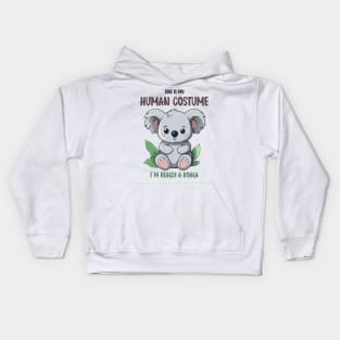 Cute Koala Halloween T-Shirt | This is My Human Costume Tee | Funny Wildlife Lovers Season Outfit | Adorable Gift Idea Kids Hoodie